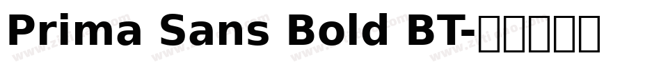 Prima Sans Bold BT字体转换
